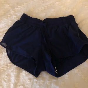Blue Lululemon Hotty Hot Shorts